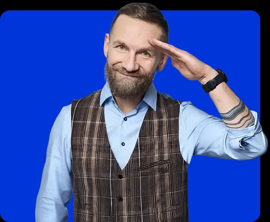 Na zdjeciu znajduje się Przemek Kossakowski